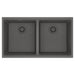 Franke Maris MAG1201515 Undermount Double Bowl 33 x 18.94 in Granite Kitchen Sink - Stone Grey