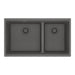 Franke Maris MAG1601611LD Undermount Double Bowl 31 x 17.81 in Granite Kitchen Sink - Stone Grey