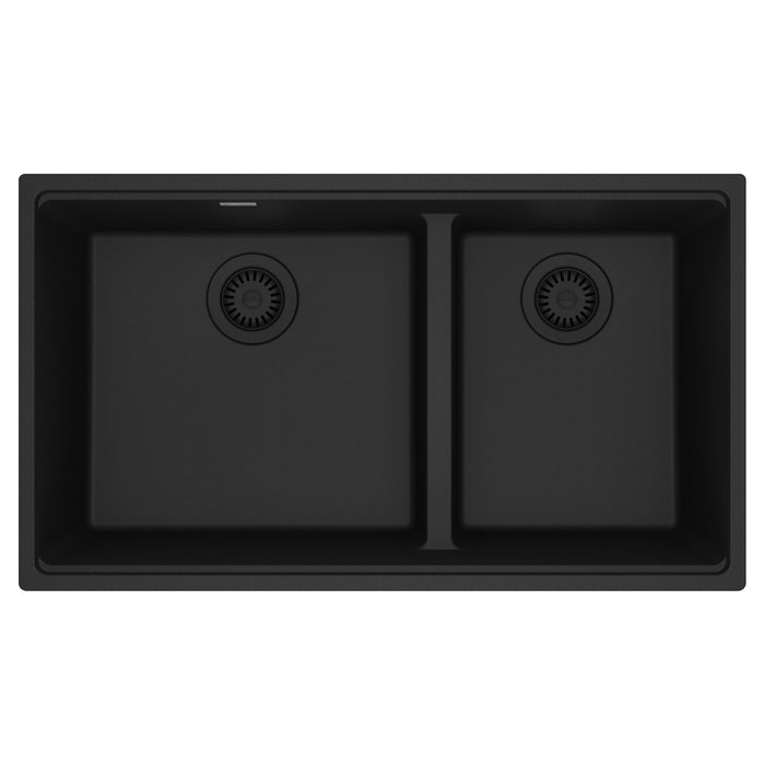 Franke Maris MAG1601812LD Undermount Double Bowl 33 x 18.94 in Granite Kitchen Sink - Matte Black