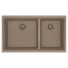Franke Maris MAG1601812LD Undermount Double Bowl 33 x 18.94 in Granite Kitchen Sink - Oyster