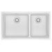Franke Maris MAG1601812LD Undermount Double Bowl 33 x 18.94 in Granite Kitchen Sink - Polar White