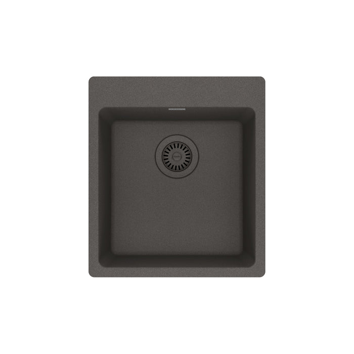 Franke Maris Dual Mount Single Bowl 17.31 x 19.69 in Granite Kitchen Sink - Slate Grey