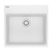 Franke Maris Dual Mount Single Bowl 20 x 15.56 in Granite Kitchen Sink - Polar White