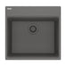 Franke Maris Dual Mount Single Bowl 20 x 15.56 in Granite Kitchen Sink - Stone Grey