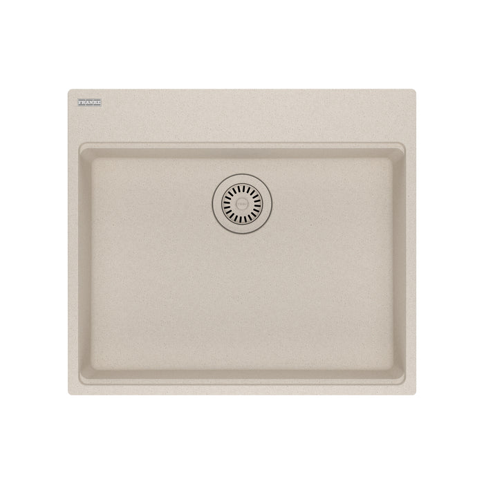 Franke Maris MAG61023ADA Dual Mount Single Bowl 25 x 22 in Granite Kitchen Sink - Champagne