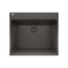 Franke Maris MAG61023L Dual Mount Single Bowl 25 x 22 in Granite Kitchen Sink - Slate Grey