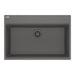 Franke Maris Dual Mount Single Bowl 31 x 20.88 in Granite Kitchen Sink - Stone Grey