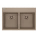 Franke Maris MAG6201414 Dual Mount Double Bowl 31 x 20.88 in Granite Kitchen Sink - Oyster