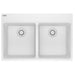 Franke Maris MAG6201515 Dual Mount Double Bowl 33 x 22 in Granite Kitchen Sink - Polar White