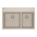 Franke Maris MAG6601611LD Dual Mount Double Bowl 31 x 20.88 in Granite Kitchen Sink - Champagne