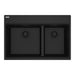 Franke Maris MAG6601611LD Dual Mount Double Bowl 31 x 20.88 in Granite Kitchen Sink - Matte Black