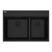 Franke Maris MAG6601611LD Dual Mount Double Bowl 31 x 20.88 in Granite Kitchen Sink - Onyx