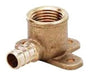 1/2" Brass PEX Crimp x FPT 90° Drop Ear Elbow