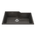 Kindred Granite Series Undermount Single Bowl 30.69 x 19.69 in Granite Kitchen Sink - Slate Grey