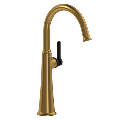 Riobel MMRDL01 Momenti Single Handle Tall Lavatory Faucet with C-Spout