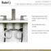 Riobel MMSQ08 Momenti Widespread Lavatory Faucet with U-Spout