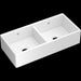 Shaws MS3918 39" Shaker Double Bowl Apron Front Fireclay Kitchen Sink