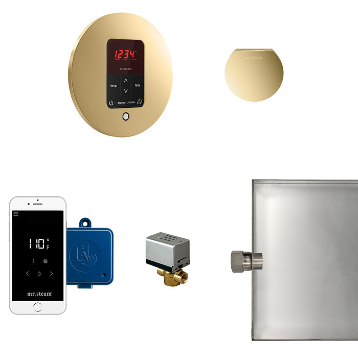 Mr. Steam MSBUTLER1RD-PB MS Butler® Round in Polished Brass