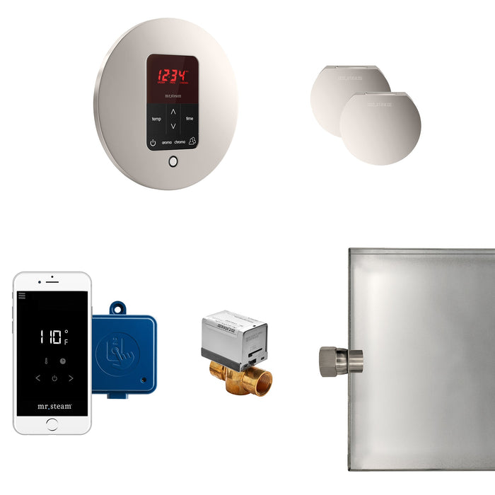 Mr. Steam MSBUTLERXRD-PN MS Butler® Max Round in Polished Nickel