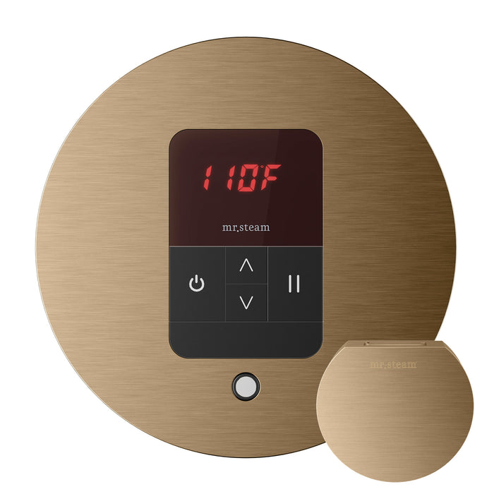 Mr. Steam MSITEMPORD-BB iTempo® Round in Brushed Bronze