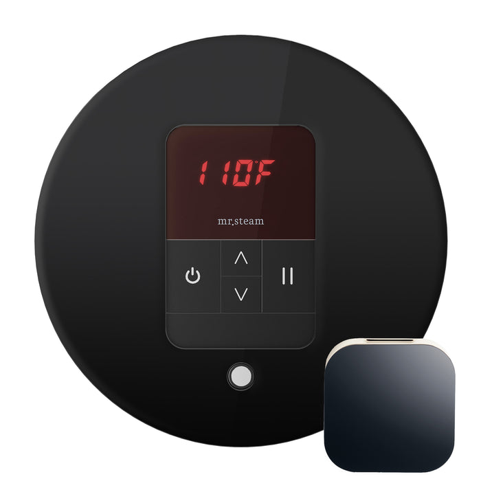 Mr. Steam MSITEMPORD-BK iTempo® Round in Black