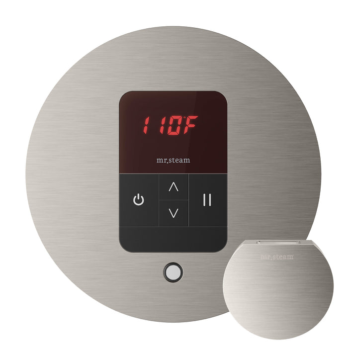 Mr. Steam MSITEMPORD-BN iTempo® Round in Brushed Nickel
