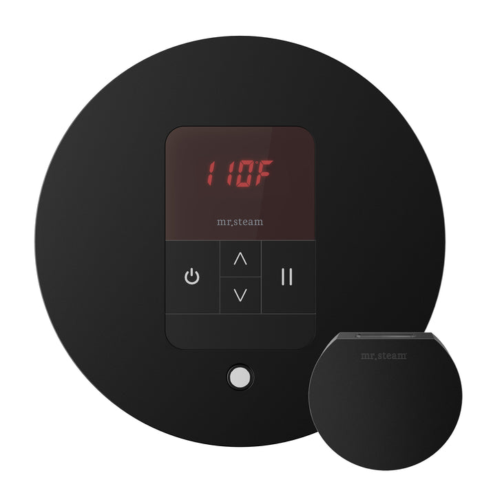 Mr. Steam MSITEMPORD-MB iTempo® Round in Matte Black