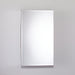 M Series 23-1/4" x 39-3/8" x 4" flat top cabinet with bevel edge, right hinge, electric, night light and defogger