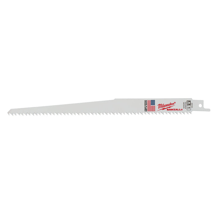 Milwaukee 48-00-5016 9" | 6-TPI Fleam Ground SAWZALL Blades (Pack of 5)