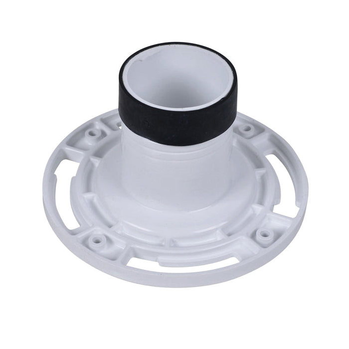 Oatey 43654 Twist-N-Set Replacement Closet Flange, 2.54 in ID, 7 in OD, 3 in Pipe, PVC