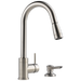 Delta P188104LF-SD Apex Integrated Pull-Down Kitchen Faucet with Soap Dispenser