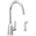Peerless Ezra P1971LF Single-Handle Kitchen Faucet with Spray - Chrome