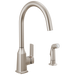 Peerless Ezra P1971LF Single-Handle Kitchen Faucet with Spray - Stainless