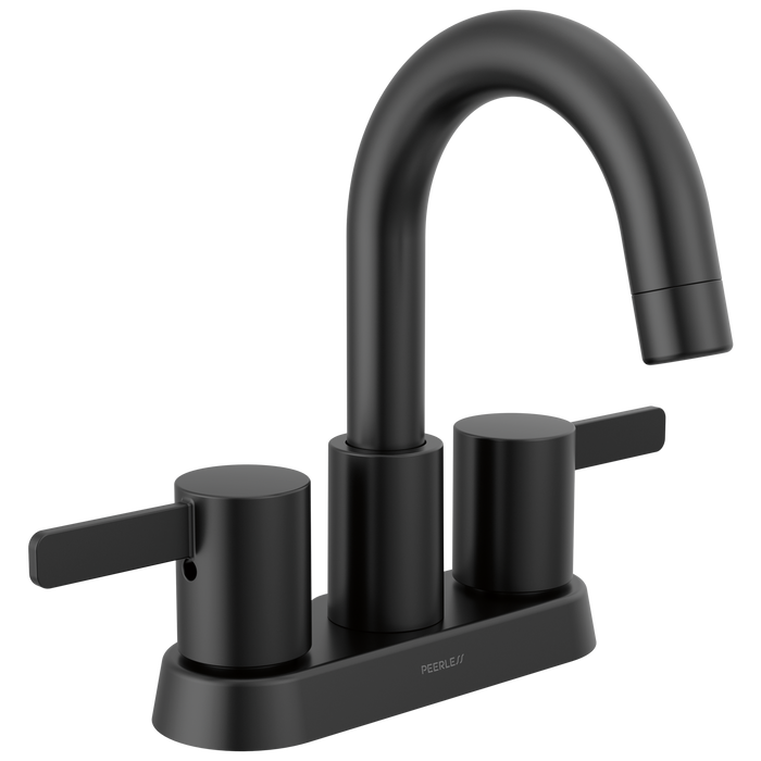Peerless Precept P2530LF Two Handle Centerset Lavatory Faucet - Matte Black