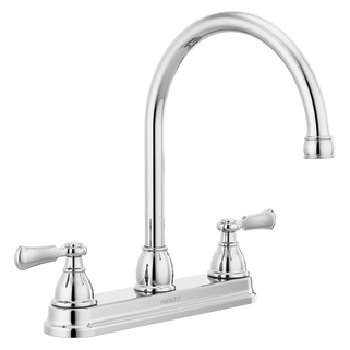 Peerless Elmhurst: Two-Handle Kitchen Faucet with Twist Aerator