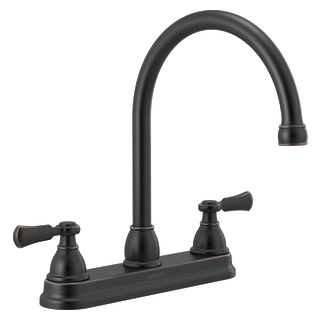 Peerless Elmhurst: Two-Handle Kitchen Faucet with Twist Aerator