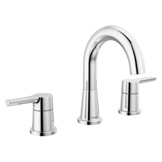 Peerless Flute: Two Handle Widespread Lavatory Faucet