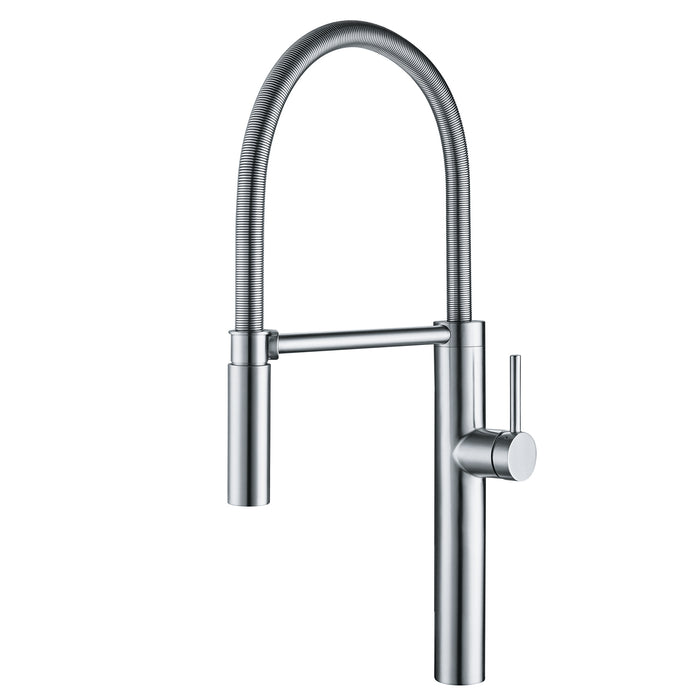 Franke Pescara PES-SPX-304 Single Handle Semi-Pro Kitchen Faucet with Magnetic Sprayer Dock - Stainless Steel