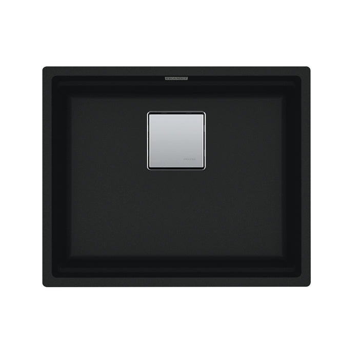 Franke Peak Undermount Single Bowl 22.06 x 18.21 in Granite Kitchen Sink - Matte Black