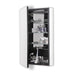 PL Series 15-1/4" x 30" x 4" flat top cabinet with bevel edge, left hinge, black interior and electric