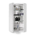 PL Series 15-1/4" x 39-3/8" x 4" flat top cabinet with polished edge, left hinge, classic gray interior and electric