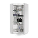 PL Series 19-1/4" x 30" x 4" flat top cabinet with polished edge, right hinge, classic gray interior and electric
