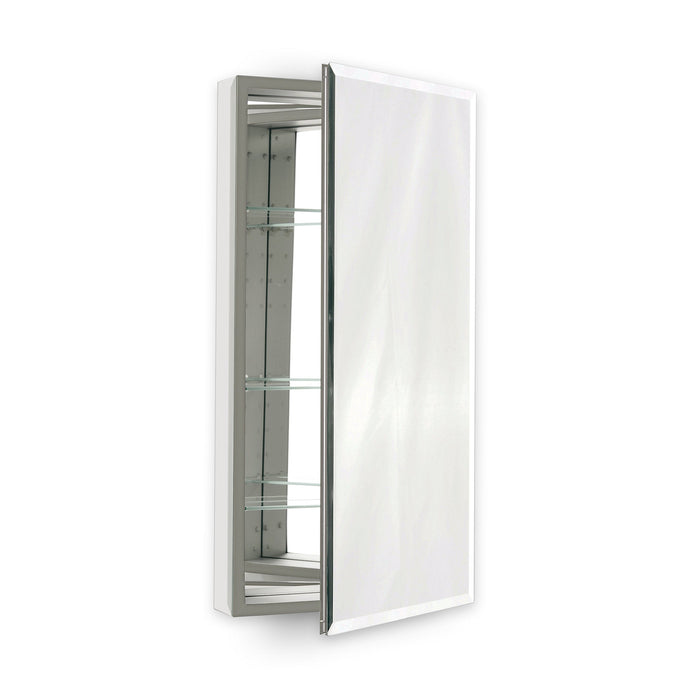 PL Series 23-1/4" x 39-3/8" x 4" flat top cabinet with bevel edge, non-handed (reversible), black interior and non-electric