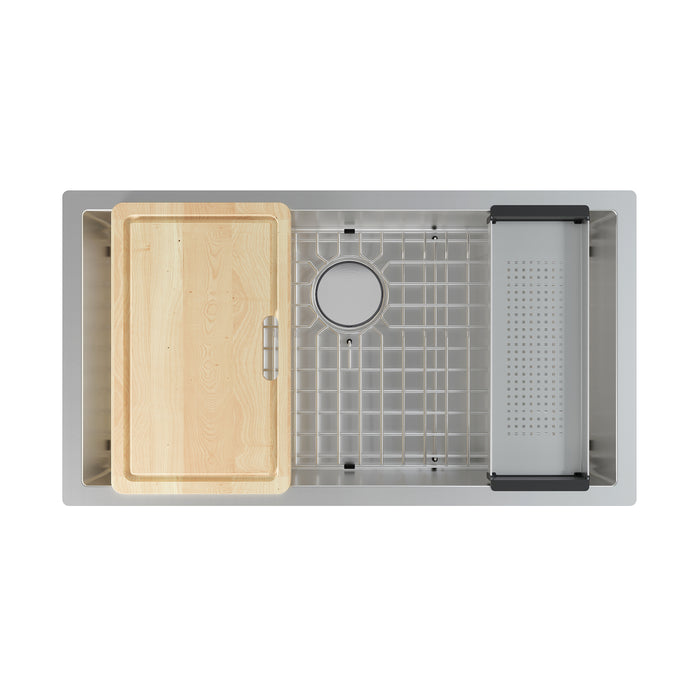 Franke Professional 2.0 PS2X110-33-WKC Undermount Single Bowl 35.5 x 19.5 in Stainless Steel Kitchen Sink - Diamond
