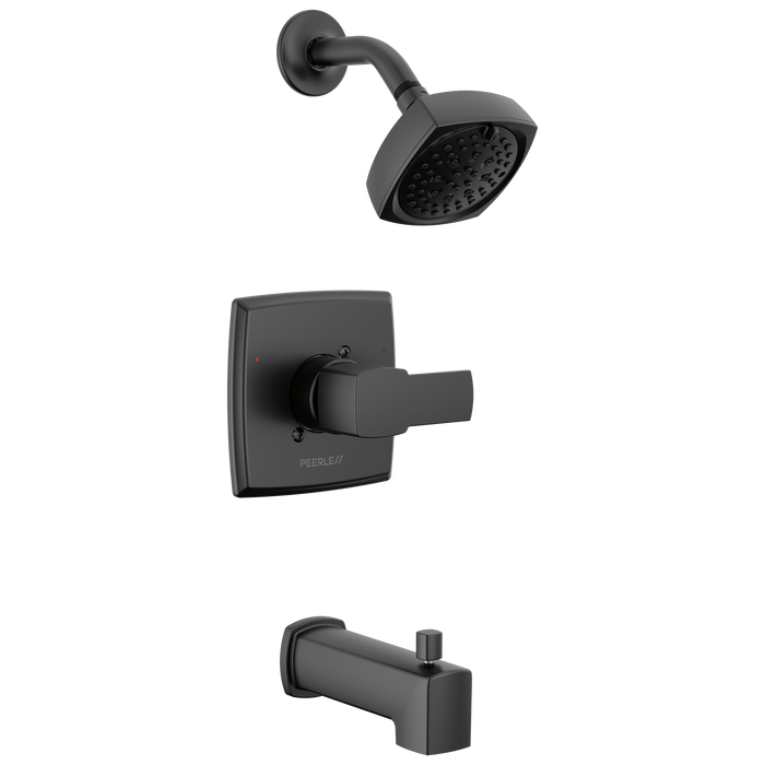 Peerless Ezra PTT14471 Tub and Shower Trim Kit - Matte Black