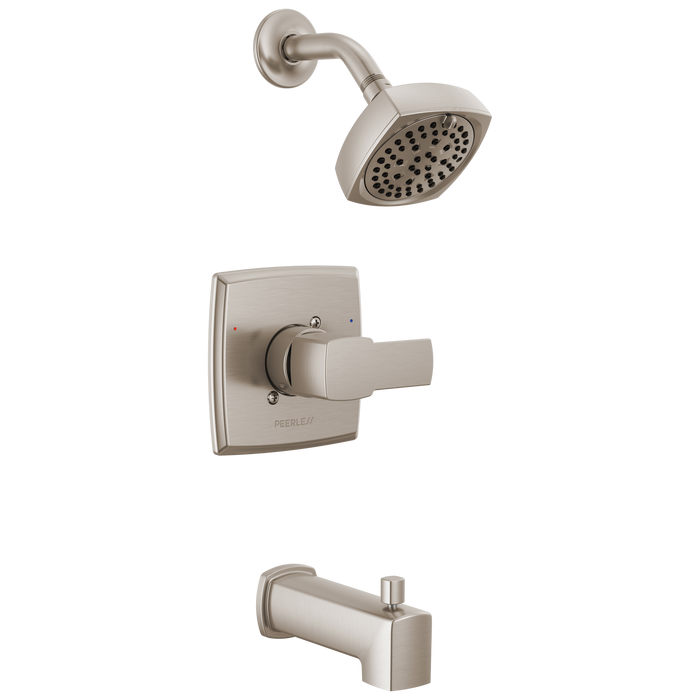 Peerless Ezra PTT14471 Tub and Shower Trim Kit - Brushed Nickel