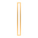 Profiles 3-1/2" x 30" x 4-5/8" framed lighting in matte gold with variable 2700K to 5600K temperature (warm to cool light)