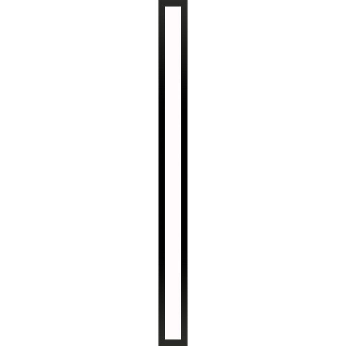 Profiles 3-1/2" x 39-3/8" x 4-5/8" framed lighting in matte black with variable 2700K to 5600K temperature (warm to cool light)