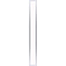 Profiles 5" x 39-3/8" x 4-5/8" framed lighting in chrome with variable 2700K to 5600K temperature (warm to cool light)