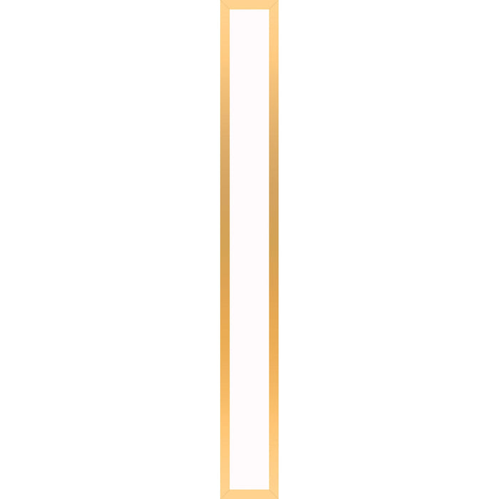 Profiles 5" x 39-3/8" x 4-5/8" framed lighting in matte gold with variable 2700K to 5600K temperature (warm to cool light)